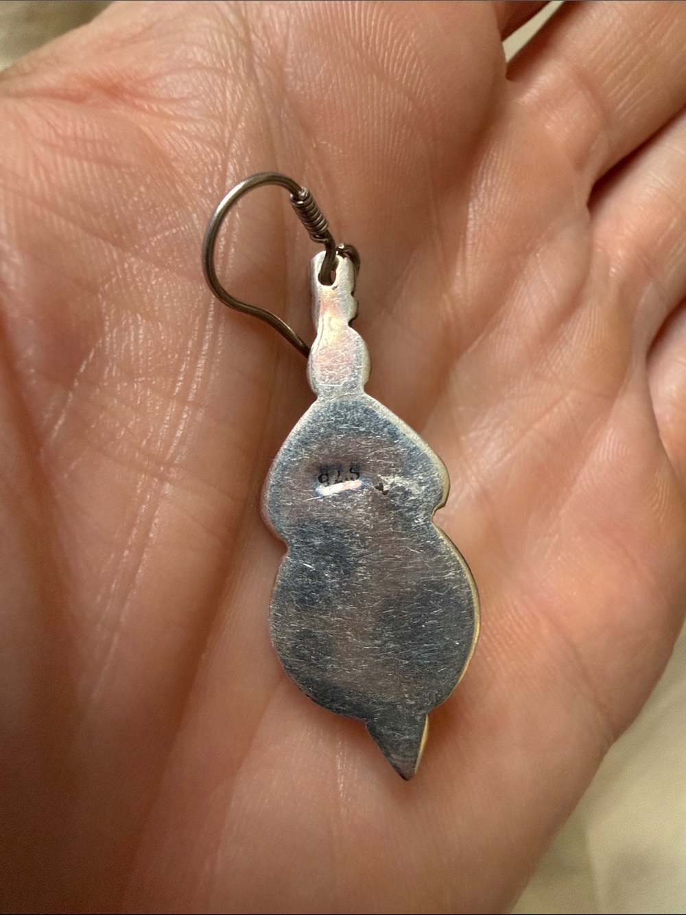 Sterling Silver Amethyst Drop Earrings boho old world - Picture 2 of 3